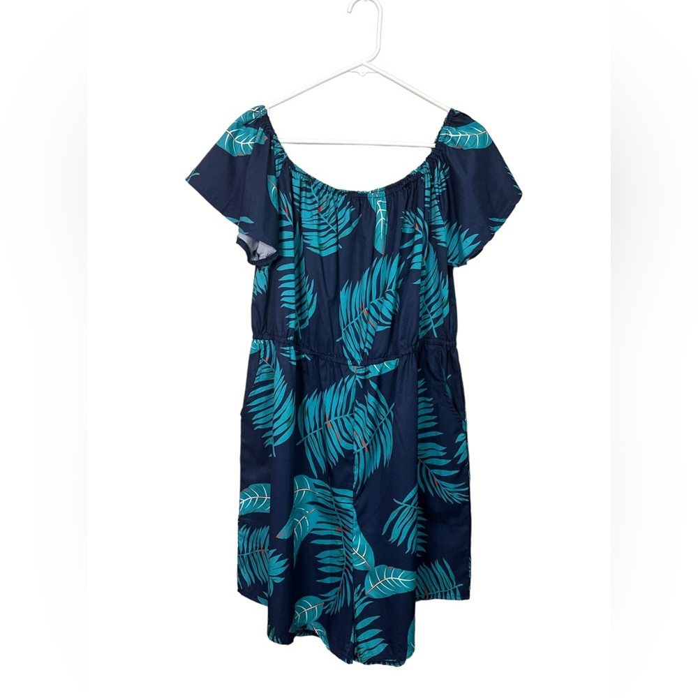Handemaid Teal and Blue Romper Large - Picture 2 of 7